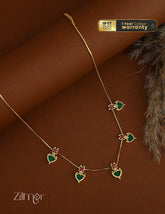 PP1011982-  Gold Plated Kerala Traditional Invisible  Palakka Necklace